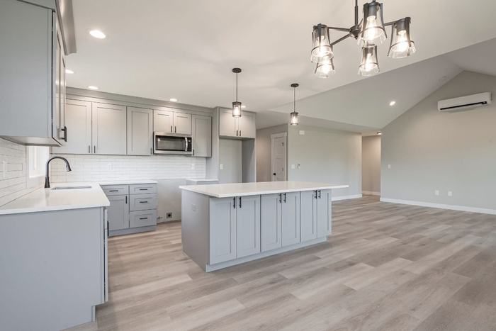 Kitchen island and countertops