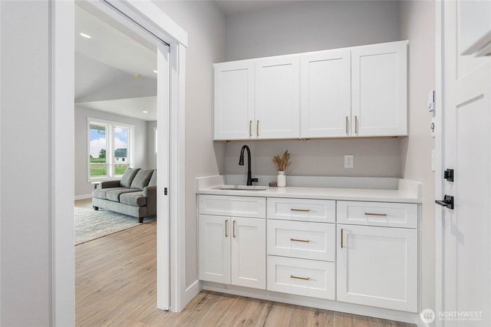 Butler cabinets and sink